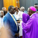 Bishop Kibira Celebrates Ash Wednesday at Parliament