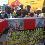 The Diocese Receives Foot Pilgrims from the DRC